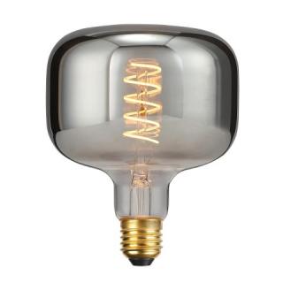Vase Smokey  Size:D140x200mm  Led Filament bulb- Antique-vintage